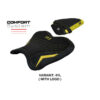HOUSSE DE SELLE COMPATIBLE YAMAHA R1 (15-22) MODÈLE KAGRAN ULTRAGRIP, NOIR, AVEC