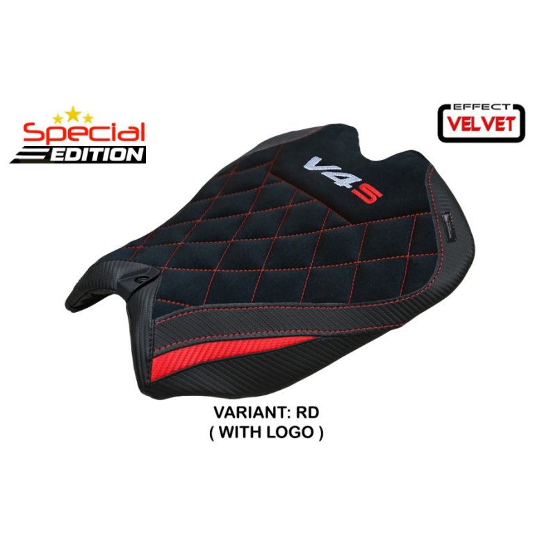 Housse de selle Ducati Panigale V4 2025 mod Argenta Special Edition Velvet