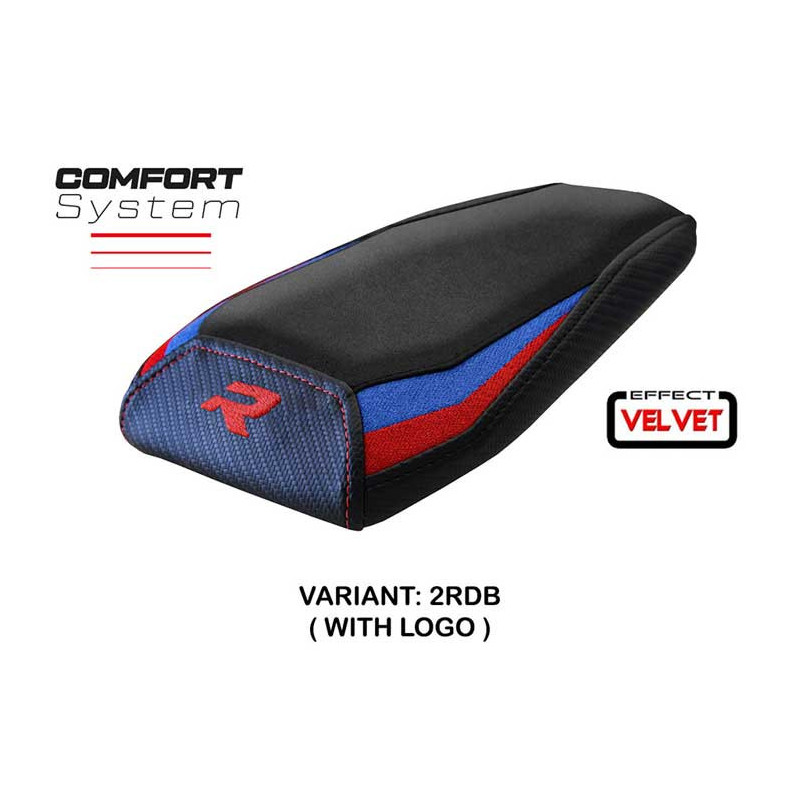HOUSSE DE SELLE PASSAGER COMPATIBLE BMW M 1000 R 22-23 MODÈLE TAYMA VELVET