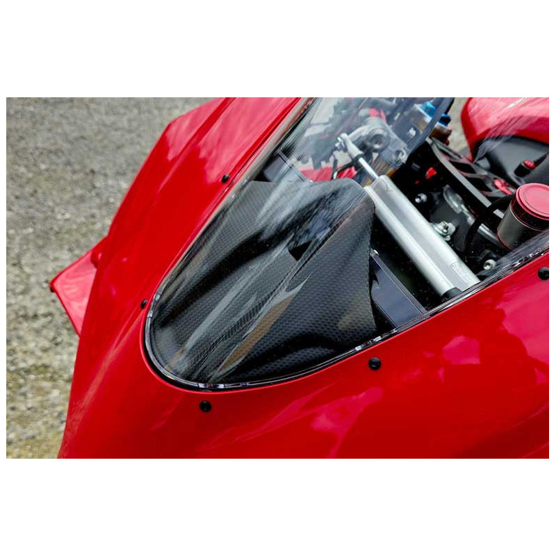 INSERT CARENAGE AVANT BULLE DUCATI PANIGALE V4 - CARBONE