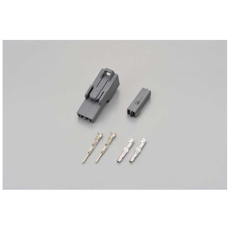 JEU DE PRISE 2 BROCHES GRIS POUR CLIGNOTANTS KAWASAKI