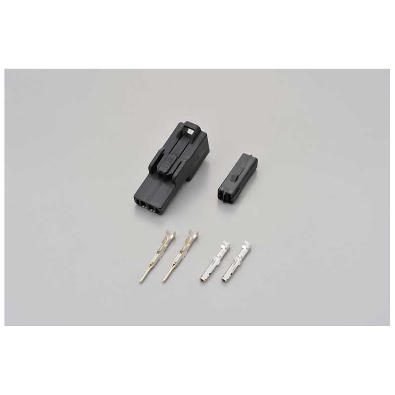 JEU DE PRISE 2 BROCHES NOIR CLIGNOTANTS KAWASAKI
