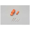 JEU DE PRISE 2 BROCHES ORANGE CLIGNOTANTS HONDA