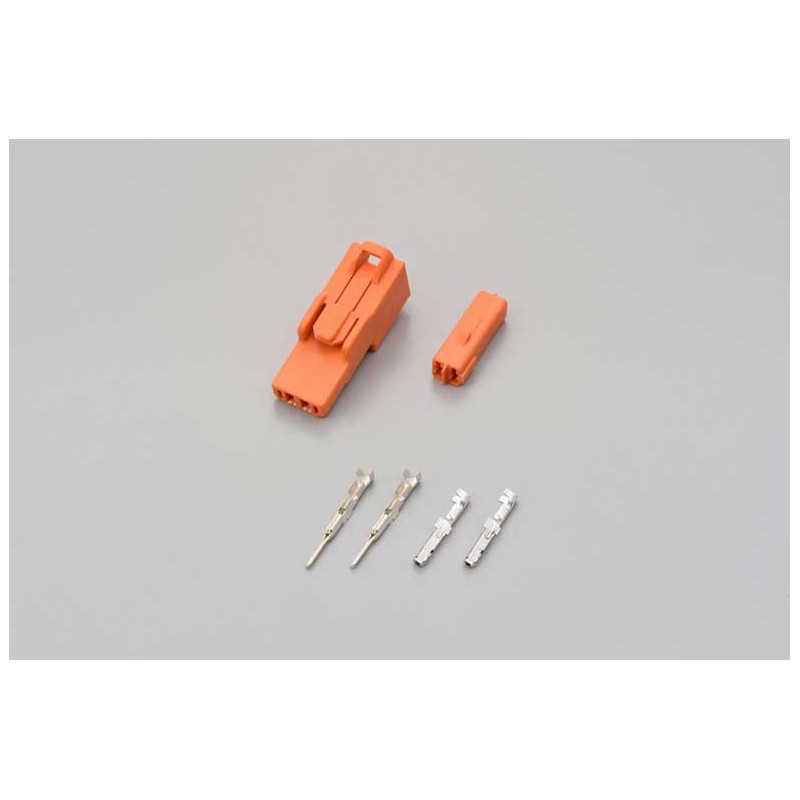 JEU DE PRISE 2 BROCHES ORANGE CLIGNOTANTS HONDA
