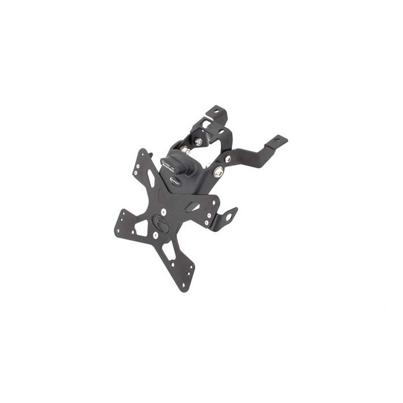KAWASAKI VERSYS 650 SUPPORT DE PLAQUE REGLABLE KAWASAKI VERSYS 650 SUPPORT DE PLAQUE REGLABLE