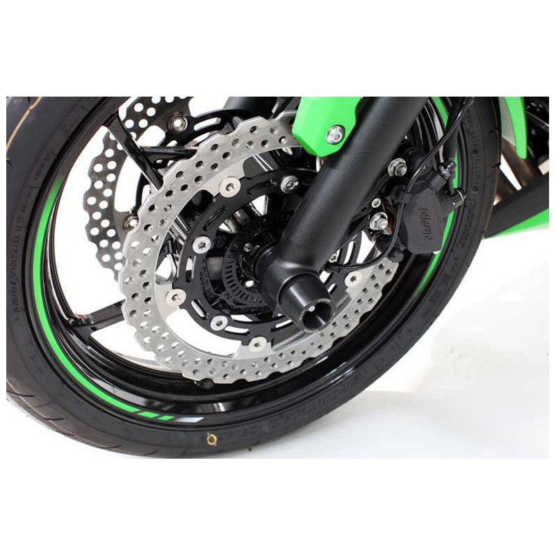 KAWASAKI Z650 / NINJA 650R ROULETTES DE PROTECTION ROUE AVANT EVOTECH