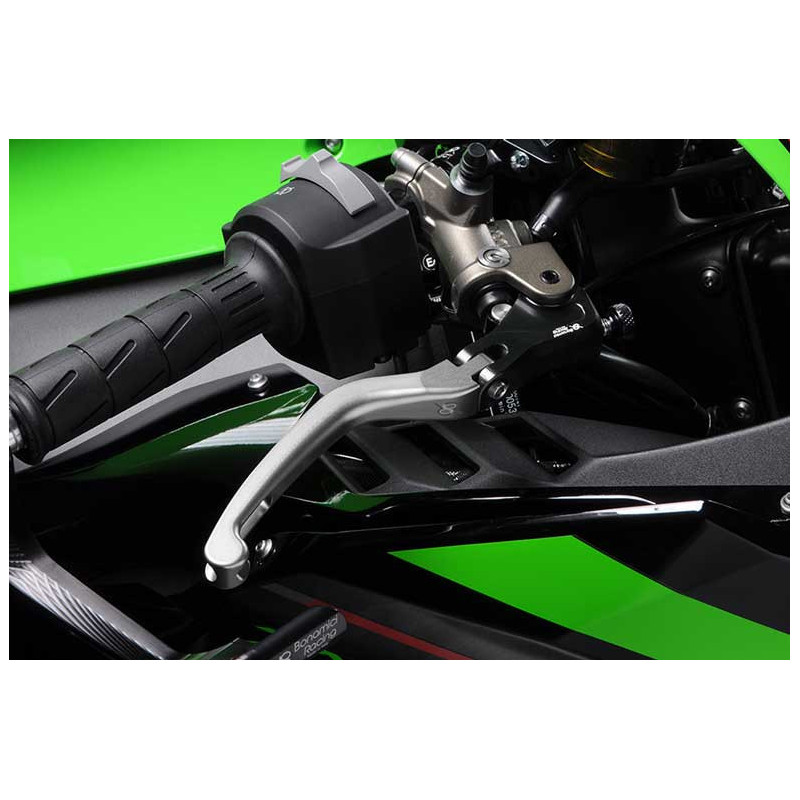 KAWASAKI ZX10R KIT LEVIER FREIN ET EMBRAYAGE REPLIABLE ALU TAILLE MASSE BONAMICI