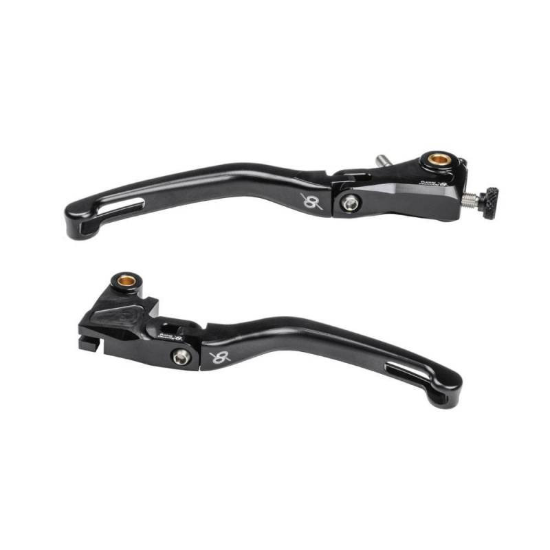 KAWASAKI ZX10R KIT LEVIER FREIN ET EMBRAYAGE REPLIABLE ALU TAILLE MASSE BONAMICI