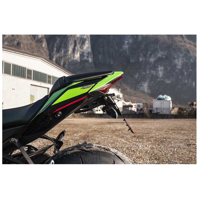 KAWASAKI ZX10R SUPPORT DE PLAQUE REGLABLE