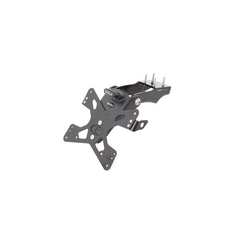 KAWASAKI ZX10R/ZX6R/ZX636R SUPPORT DE PLAQUE REGLABLE KAWASAKI ZX10R/ZX6R/ZX636R SUPPORT DE PLAQUE REGLABLE