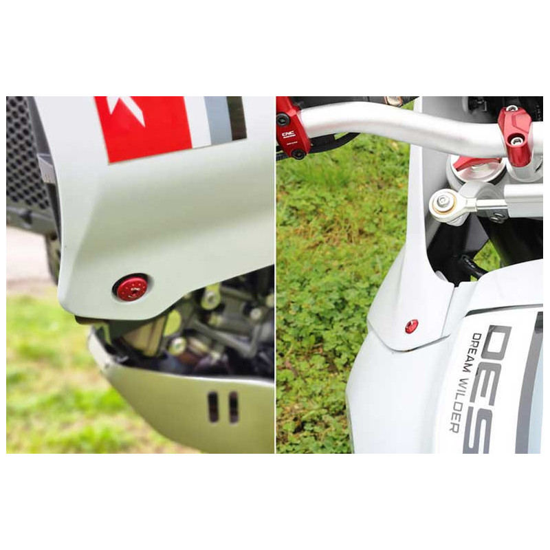 KIT 4 VIS DE TETE DE FOURCHE CNC RACING DUCATI DESERT X