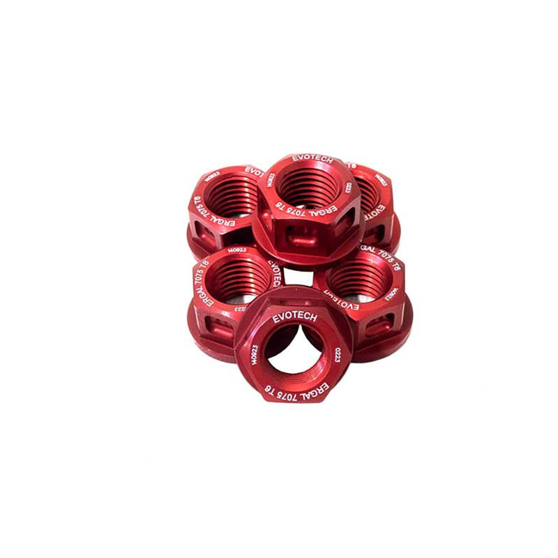 KIT 6 ECROUS DE COURONNE M12X1