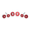 KIT BOUCHONS DE CADRE CNC RACING MOTO GUZZI V85 TT