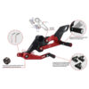 Kit commandes reculées APRILIA RS 660 CNC RACING