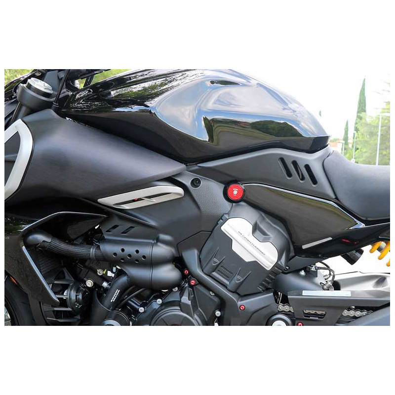 KIT DE 2 BOUCHONS DE CADRE CNC RACING DUCATI DIAVEL V4