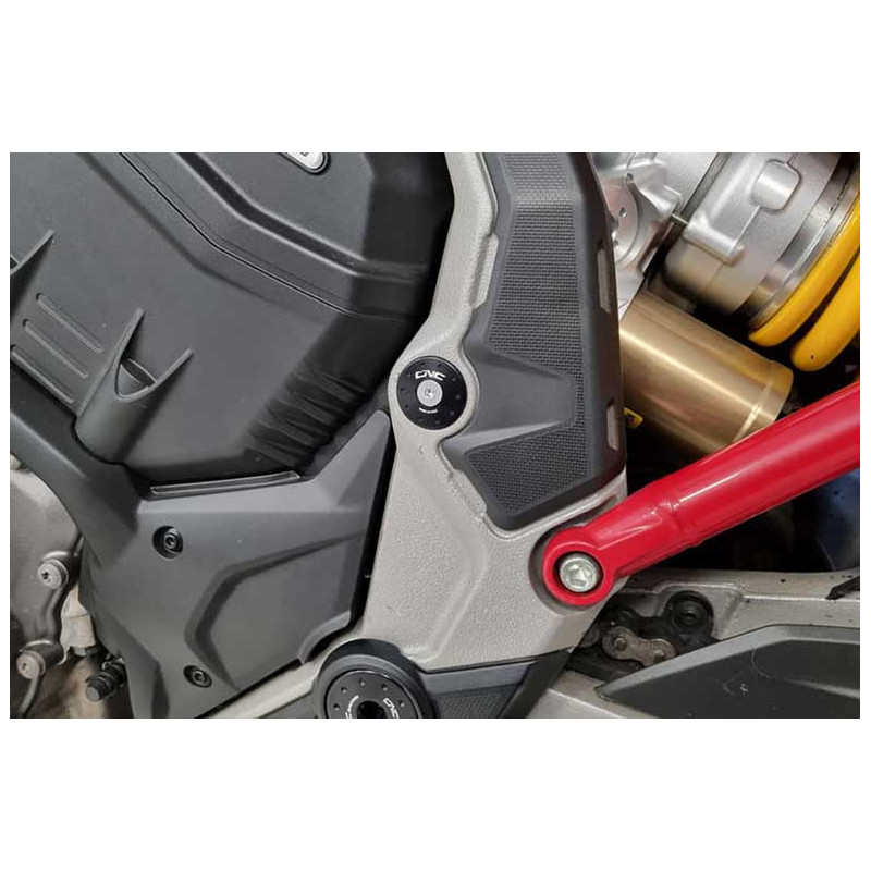 KIT DE 2 BOUCHONS DE CADRE CNC RACING DUCATI MULTISTRADA V4