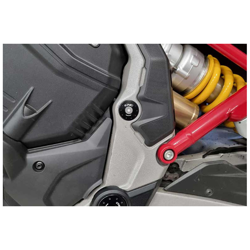 KIT DE 2 BOUCHONS DE CADRE CNC RACING DUCATI MULTISTRADA V4