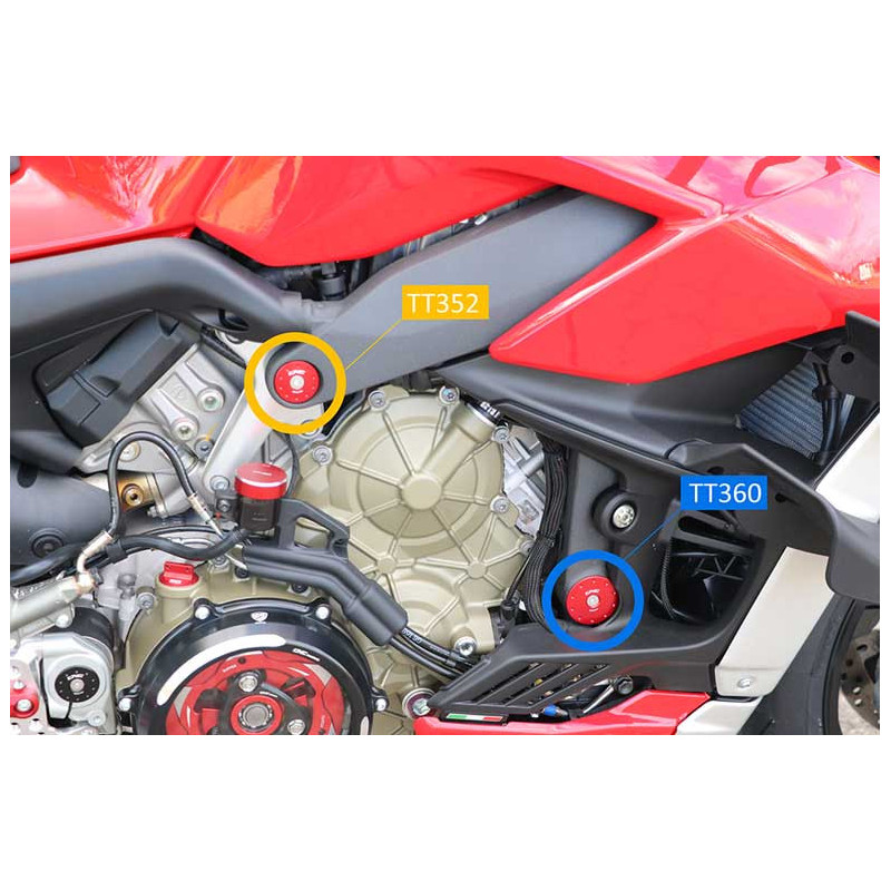 KIT DE 2 BOUCHONS DE CADRE STREETFIGHTER V4