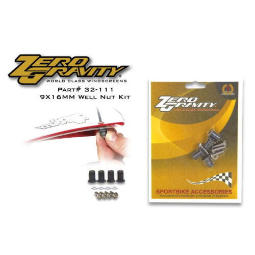 KIT DE 4 INSERTS CAOUTCHOUCS WELL NUTS POUR Bulle - 9 x 16 mm