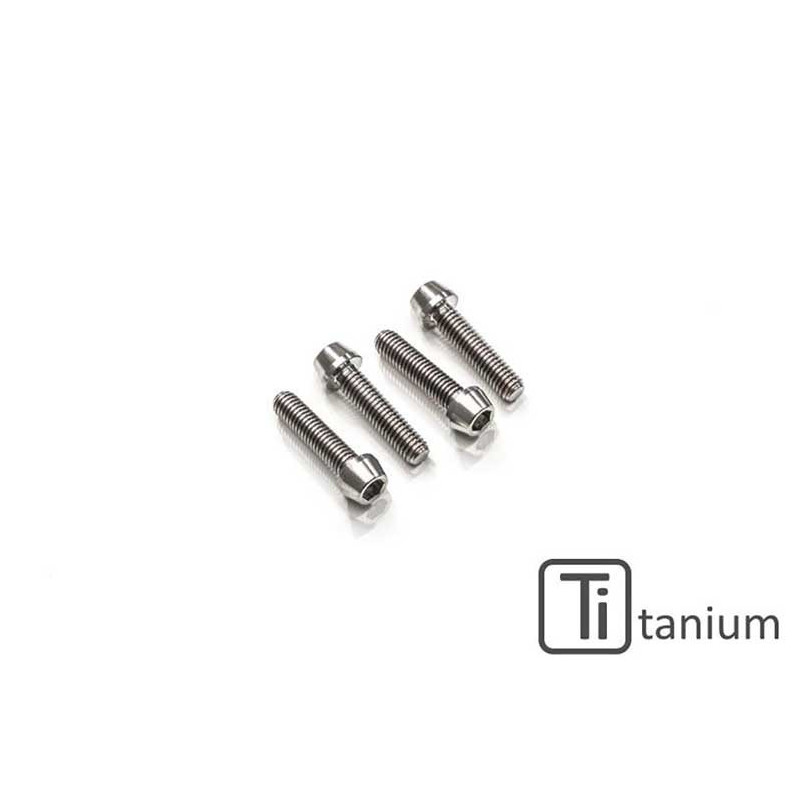 Kit de 4 vis pour garde boue avant M6X16 - Titane