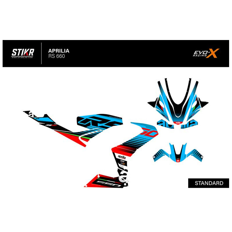 KIT DECO APRILIA RS 660 MODELE V2 BLEU