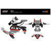 KIT DECO BMW 1300 GS ADVENTURE MODELE V1 GRIS ROUGE