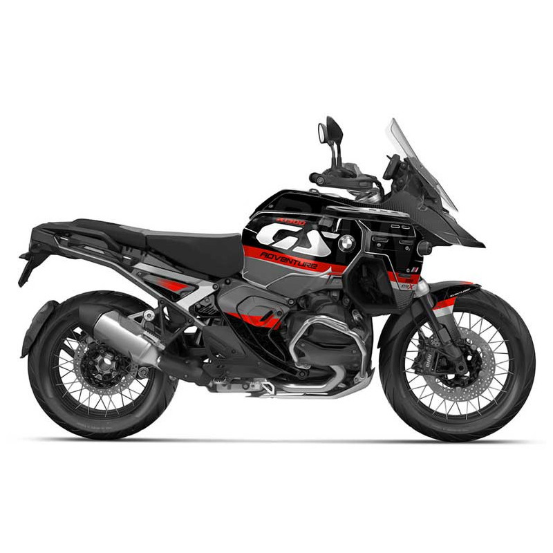 KIT DECO BMW 1300 GS ADVENTURE MODELE V1 GRIS ROUGE