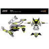 KIT DECO BMW 1300 GS ADVENTURE MODELE V3 GRIS JAUNE