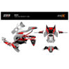 KIT DECO BMW 1300 GS ADVENTURE MODELE V3 GRIS ROUGE