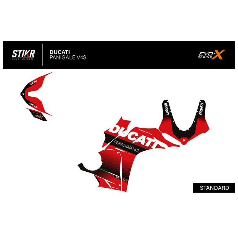 Kit déco DUCATI PANIGALE V4S/R - MODELE V1 - ROUGE