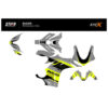Kit déco DUCATI PANIGALE V4S/R - MODELE V2 - GRIS JAUNE