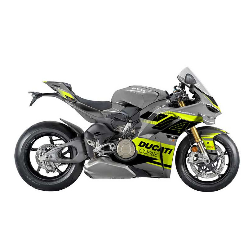 Kit déco DUCATI PANIGALE V4S/R - MODELE V2 - GRIS JAUNE