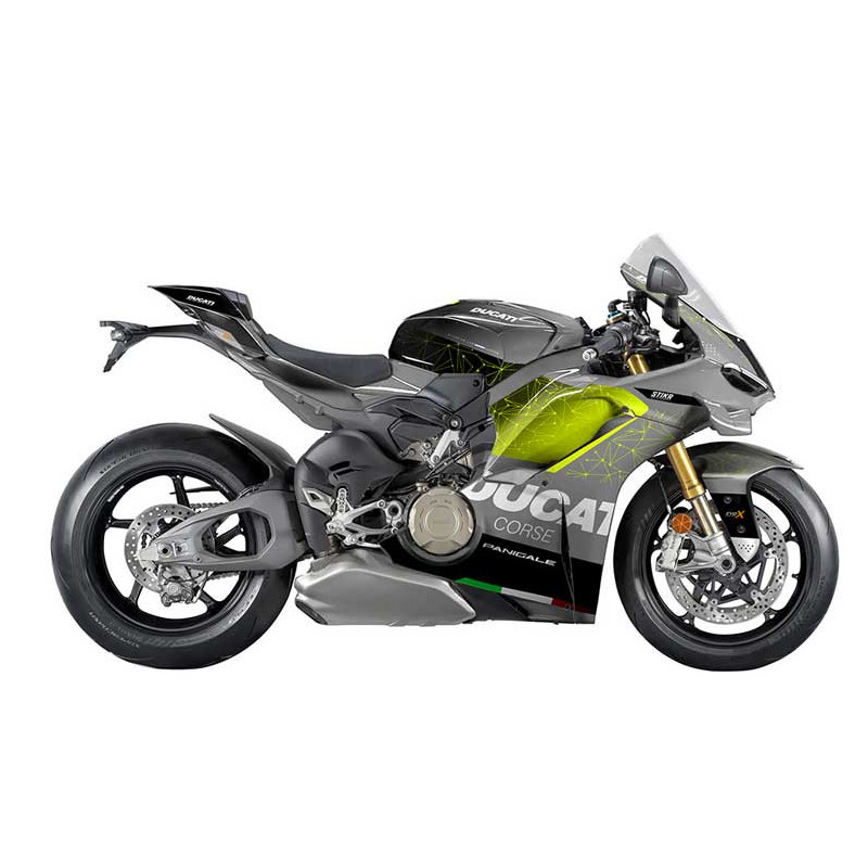Kit déco DUCATI PANIGALE V4S/R - MODELE V3 - GRIS JAUNE