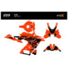 Kit déco KTM 990 RC R - V1 - ORANGE NOIR