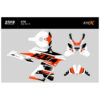 Kit déco KTM 990 RC R - V2 - BLANC