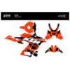 Kit déco KTM 990 RC R - V2 - ORANGE NOIR