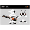 Kit déco KTM 990 RC R - V3 - BLANC