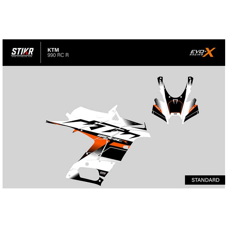 Kit déco KTM 990 RC R - V3 - BLANC