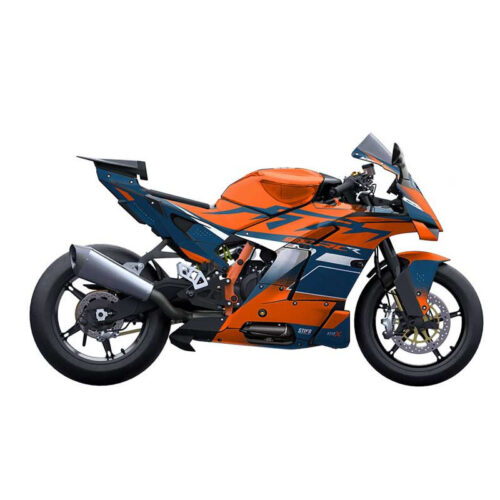 Kit déco KTM 990 RC R - V3 - ORANGE BLEU