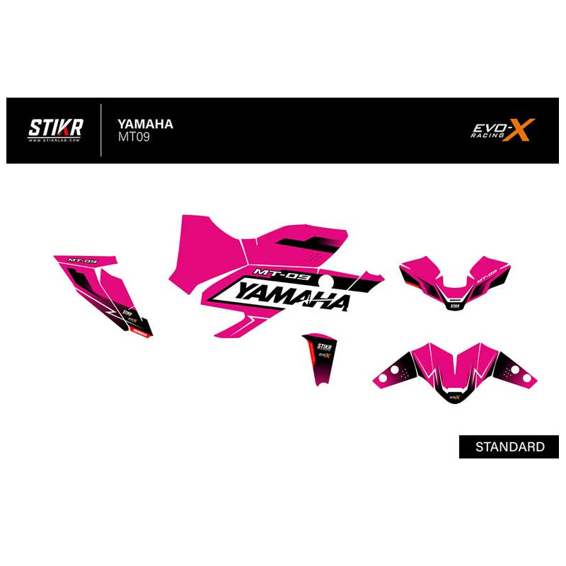 KIT DECO STIKRLAB YAMAHA MT09 V2 ROSE