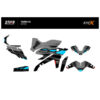 KIT DECO STIKRLAB YAMAHA MT09 V3 BLEU