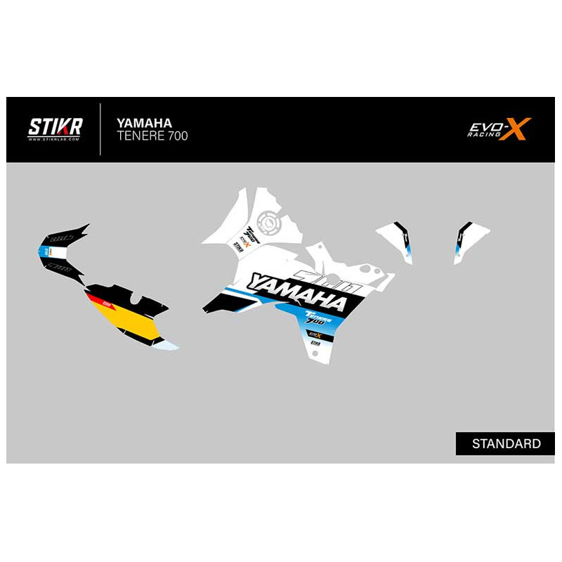 KIT DECO STIKRLAB YAMAHA TENERE 700 V1 BLANC