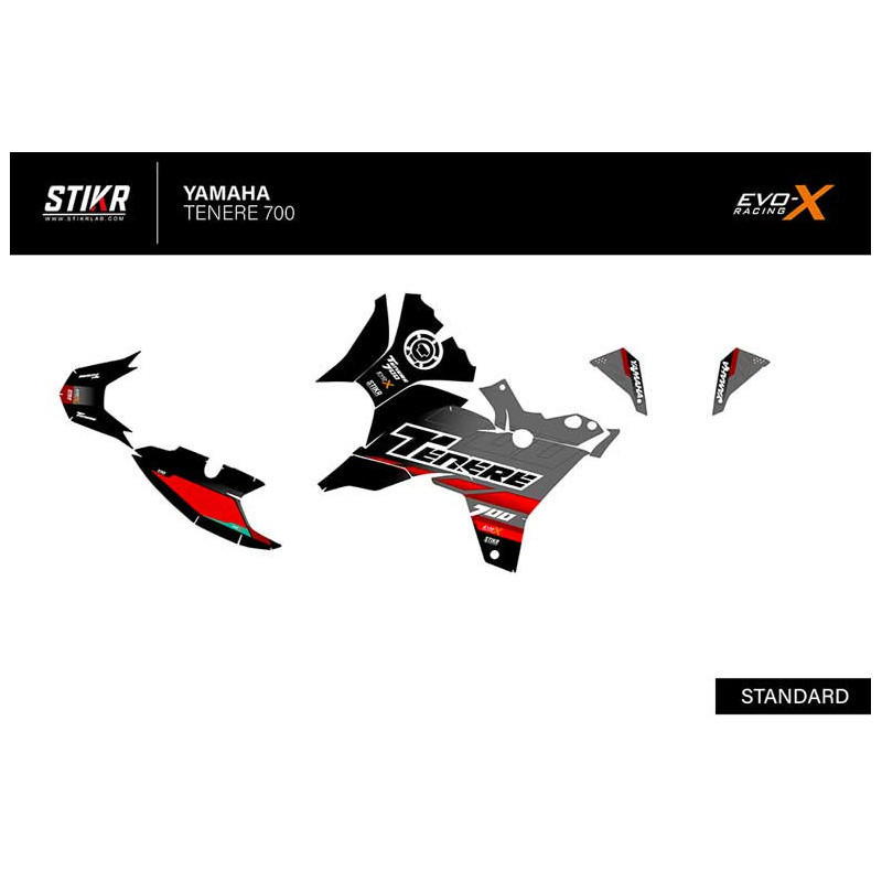 KIT DECO STIKRLAB YAMAHA TENERE 700 V2 GRIS