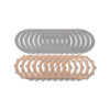 KIT DISQUES COMPLETS D'EMBRAYAGE REMPLACEMENT MASTER TECH 12 DENTS FRITTÉS KIT DISQUES COMPLETS D'EMBRAYAGE REMPLACEMENT MASTER TECH 12 DENTS FRITTÉS