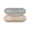 KIT DISQUES EMBRAYAGE DUCATI OEM LISSE ET GARNIS 48 DENTS METAL FRITTÉ KIT DISQUES EMBRAYAGE DUCATI OEM LISSE ET GARNIS 48 DENTS METAL FRITTÉ