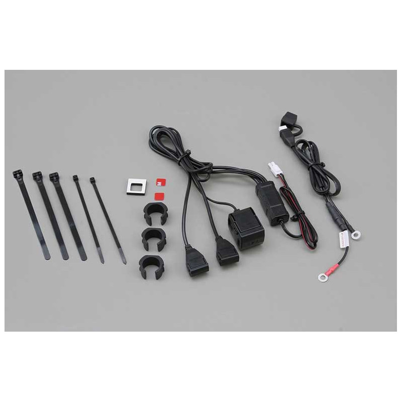 KIT PRISE USB "TYPE-A" 2PORT & CIGARETTE 1PORT