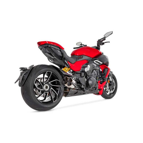 KIT SILENCIEUX INOX PARE CHALEUR CARBONE ET CACHES LATERAUX ZARD DUCATI D