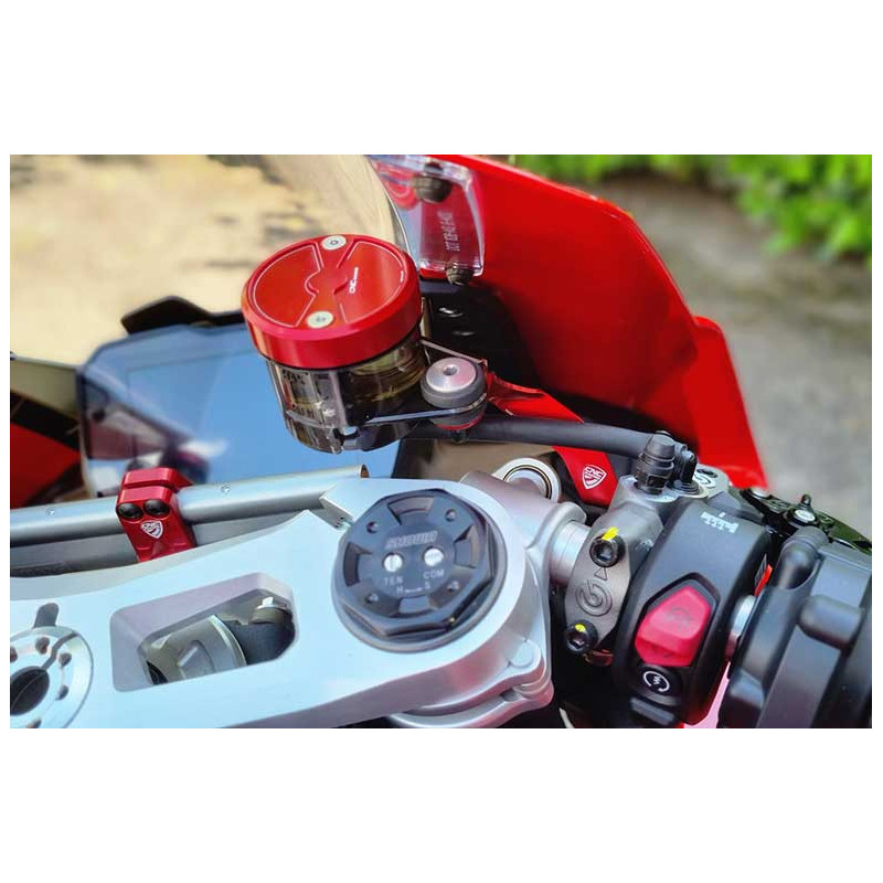 KIT SUPPORT BOCAL LIQUIDE DE FREIN ET EMBRAYAGE CNC RACING DUCATI