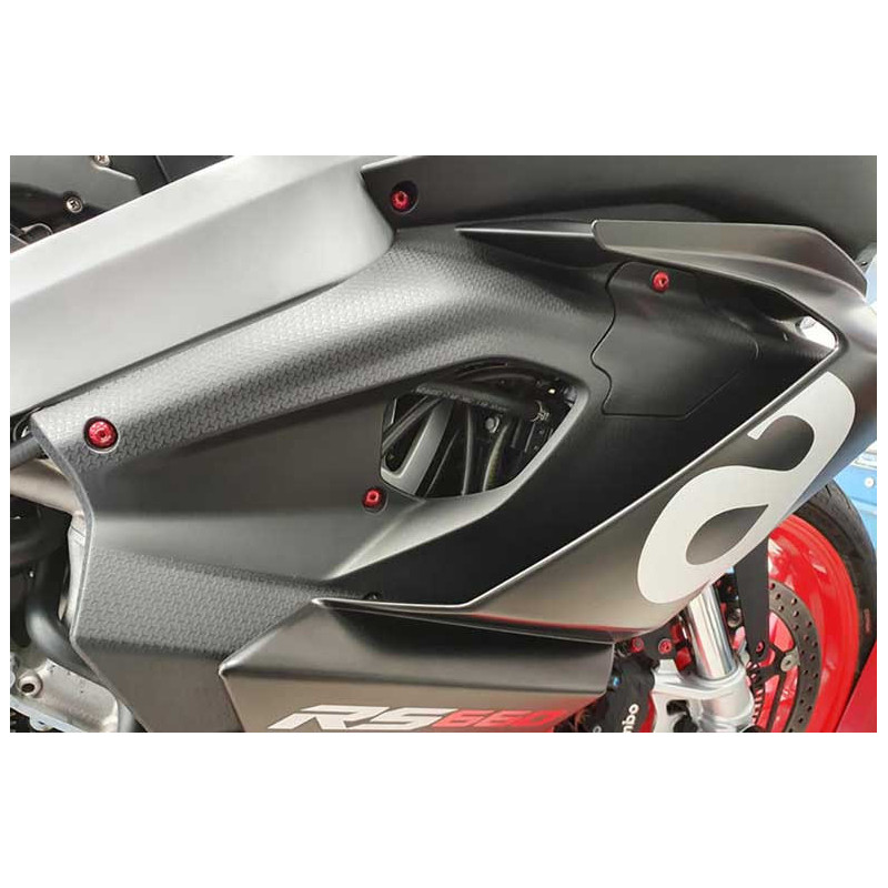 KIT VIS CARENAGE LATERAUX AVANT APRILIA RS 660 CNC RACING