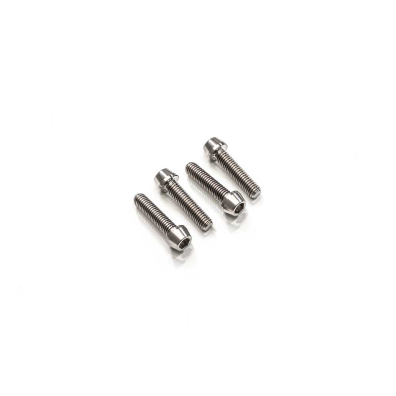 KIT VISSERIE PIED DE FOURCHE M6X25 (4 PCS) TITANE KIT VISSERIE PIED DE FOURCHE M6X25 (4 PCS) TITANE